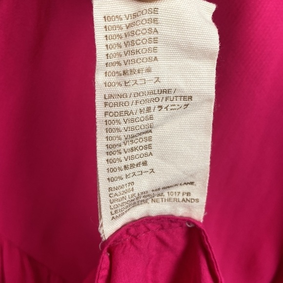 Anthropologie Let Me Be Forever That Girl Sheer Flowy Mini Dress - Hot Pink - M - Picture 11 of 13